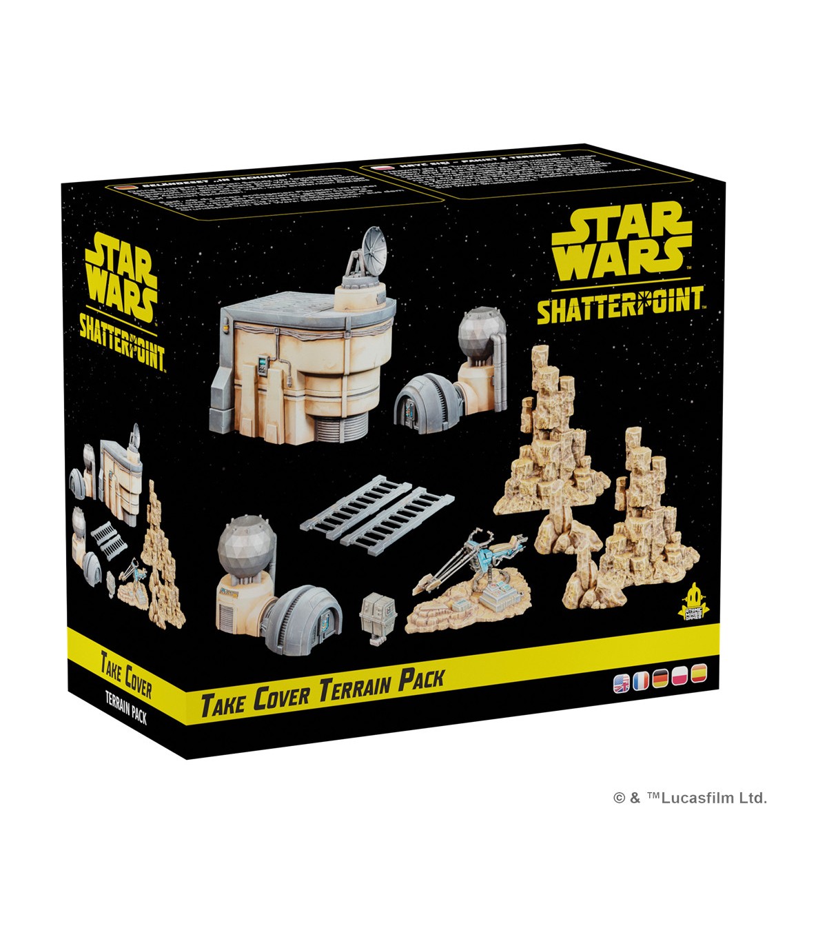 Star Wars - Shatterpoint Ground Cover Terrain Pack - Set di Terrain per Miniature - Gioco Strategico da Tavolo - EN