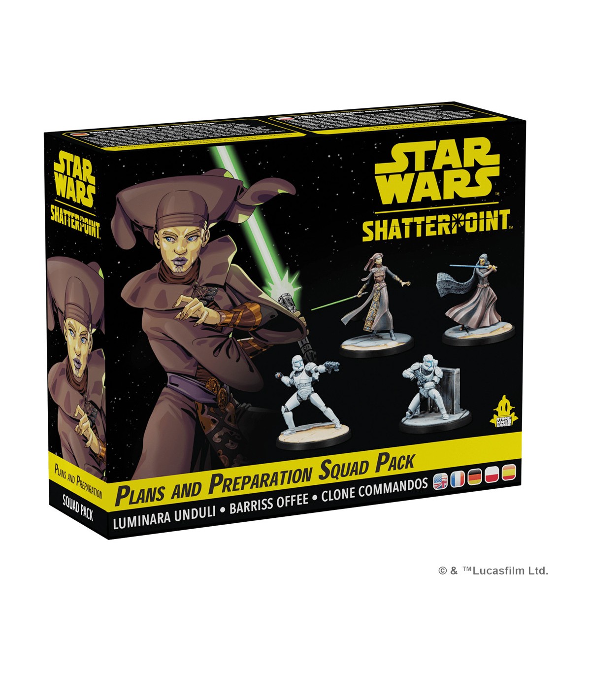 Star Wars Shatterpoint: Luminara Unduli & Barriss Offee - Miniature Non Pitturate - Gioco da Tavolo 2 Giocatori EN