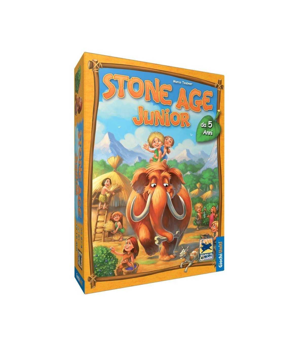 Stone Age Junior - Gioco Educativo per Bambini 5+, Avventura Preistorica per 2-4 Giocatori, 60 Minuti di Divertimento!