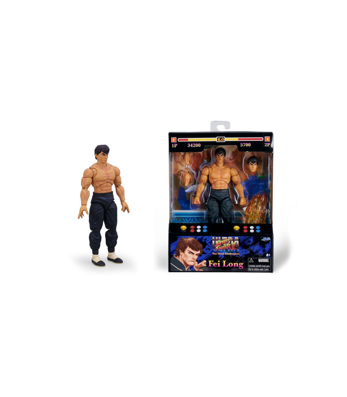 Street Fighter II - Personaggio 15 cm Fei Long