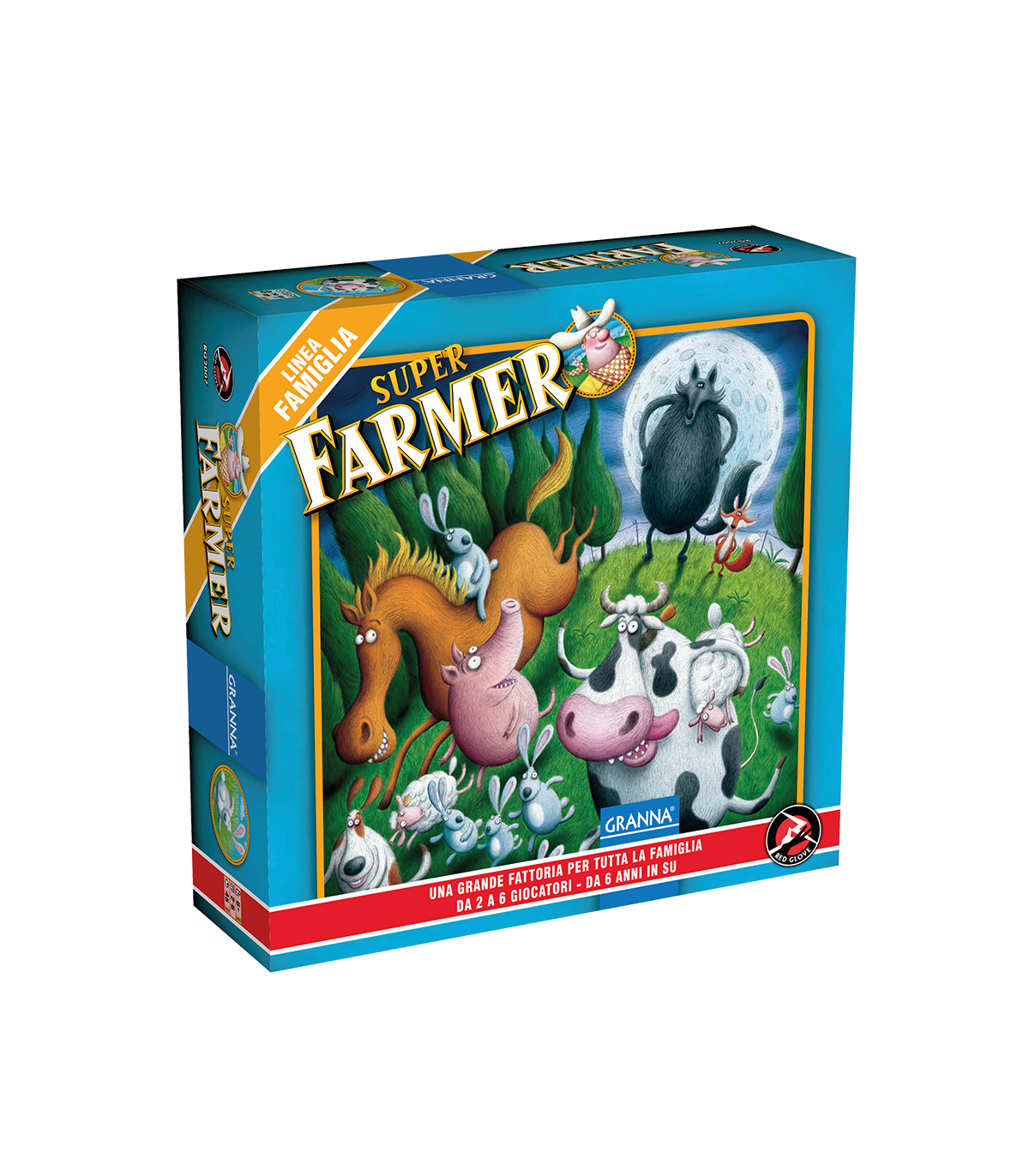 Super Farmer - Gioco da Tavolo Educativo per Famiglie, 2-6 Giocatori, Divertente e Strategico, Dado 12 Facce, Età 7+