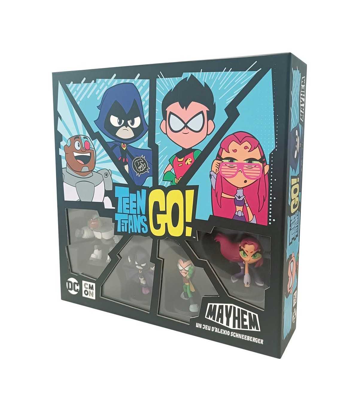 Teen Titans GO! Mayhem - Gioco da Tavolo Strategico per 2-4 Giocatori, Avventure e Combattimenti per Famiglie!
