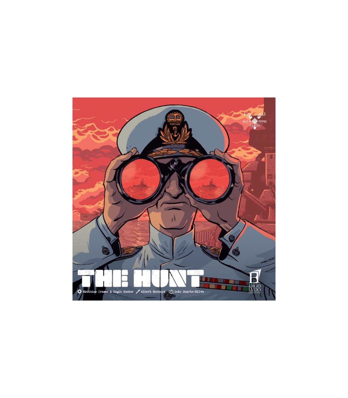 The Hunt - Gioco di Strategia per 2 Giocatori | Battaglia Navale Seconda Guerra Mondiale | Deduzione e Bluff