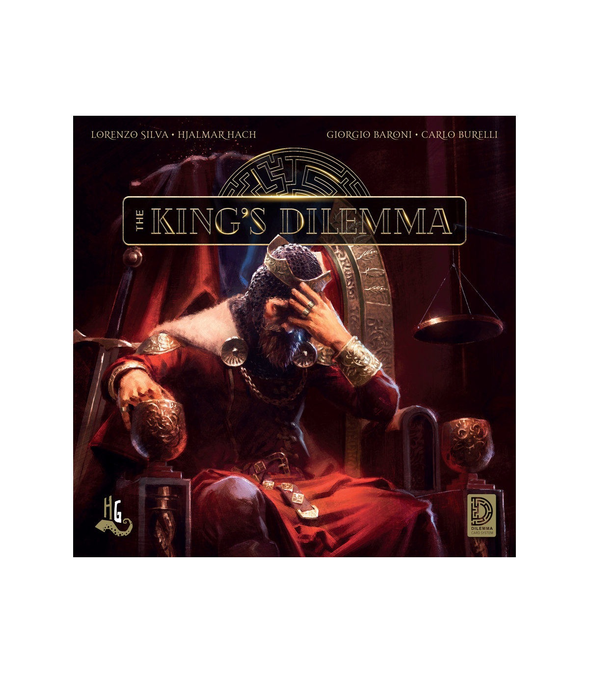 The King's Dilemma - Gioco di Strategia e Diplomazia per 3-5 Giocatori, Legacy e Votazione - Ghenos Games, 60 min