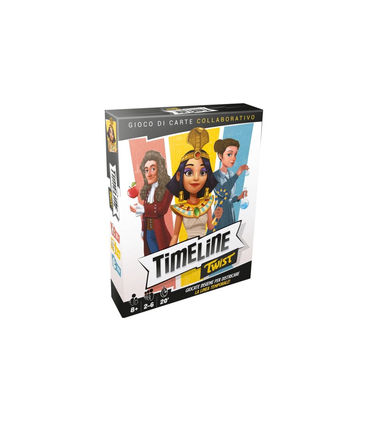 Timeline Twist - Gioco di società cooperativo per famiglie e amici, avventura educativa sulla storia, 2-6 giocatori, 25 min.