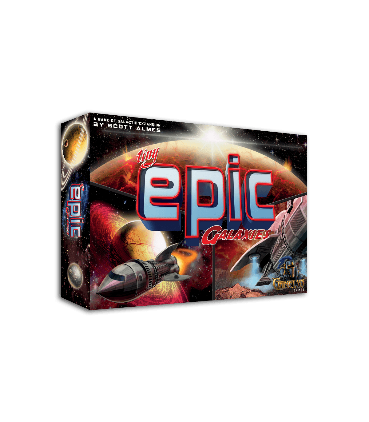 Tiny Epic Galaxies - Gioco da Tavolo Strategico per 1-5 Giocatori, Esplorazione e Conquista Galattica, 45 Minuti di Divertimento