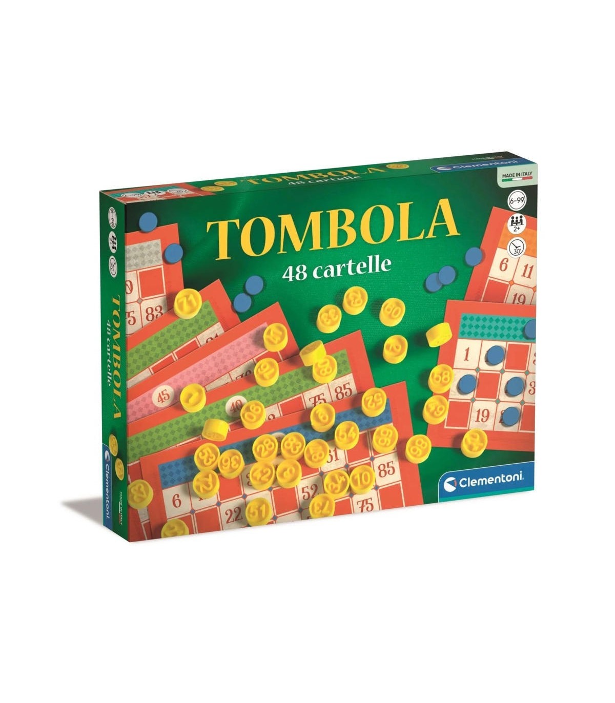 TOMBOLA NUMERI IN PLASTICA - 48 CARTELLE