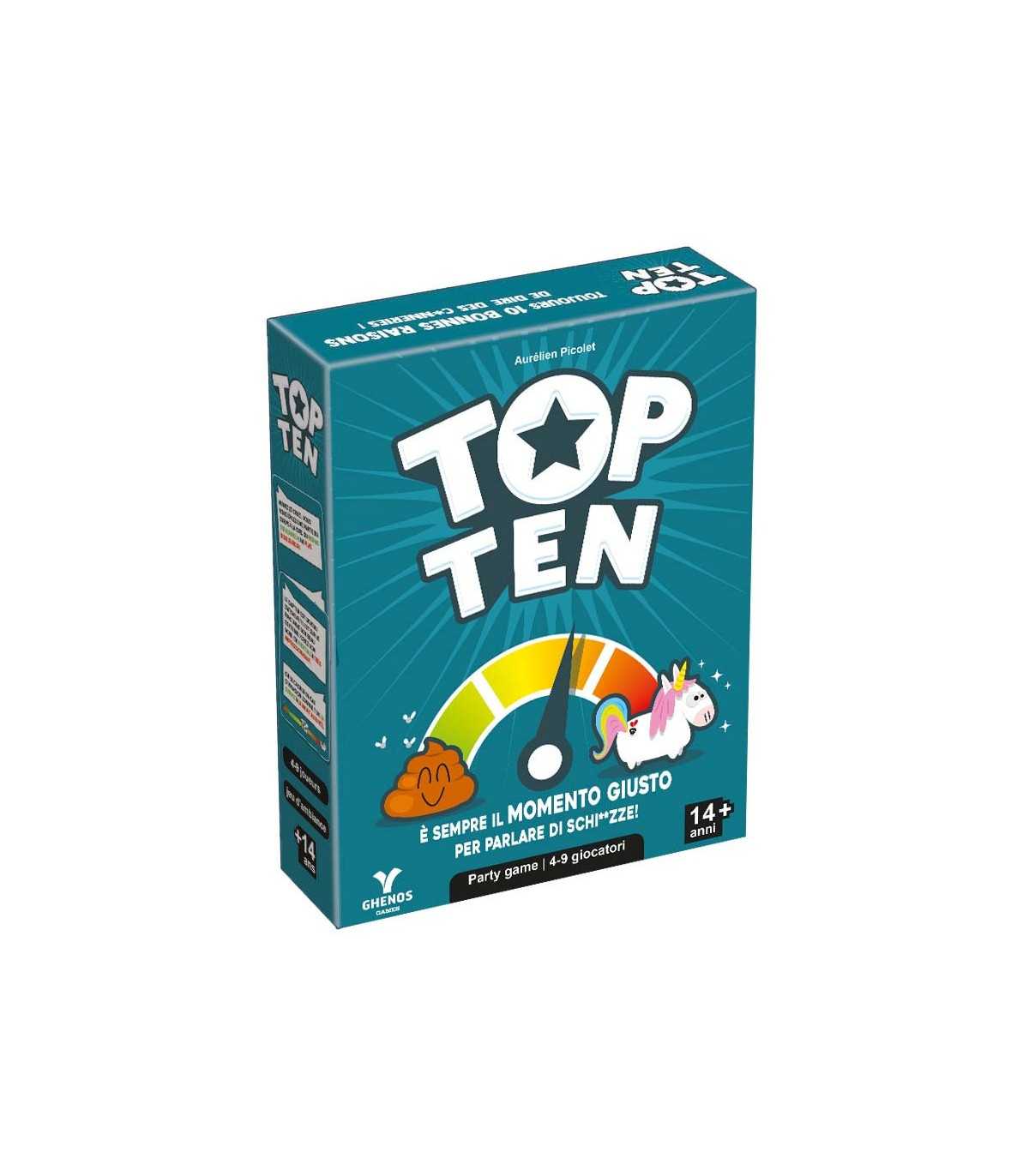 Top Ten - Gioco Cooperativo per Serate Indimenticabili | 4-9 Giocatori, 500 Temi Divertenti, Durata 30 Minuti, 14+ Anni
