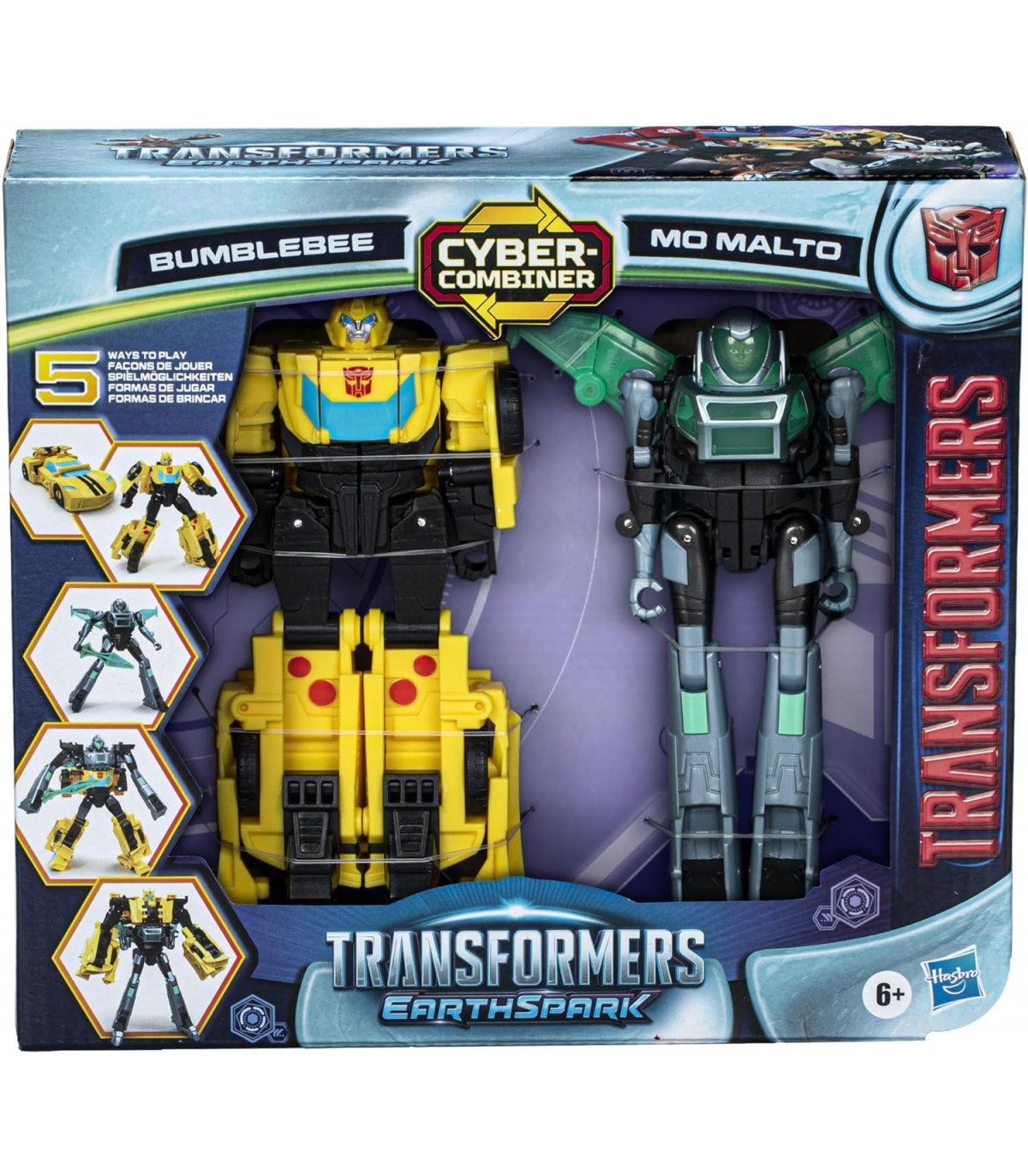 Transformers - Earthspark Cyber-Combiner: Bumblebee e Mo Malto