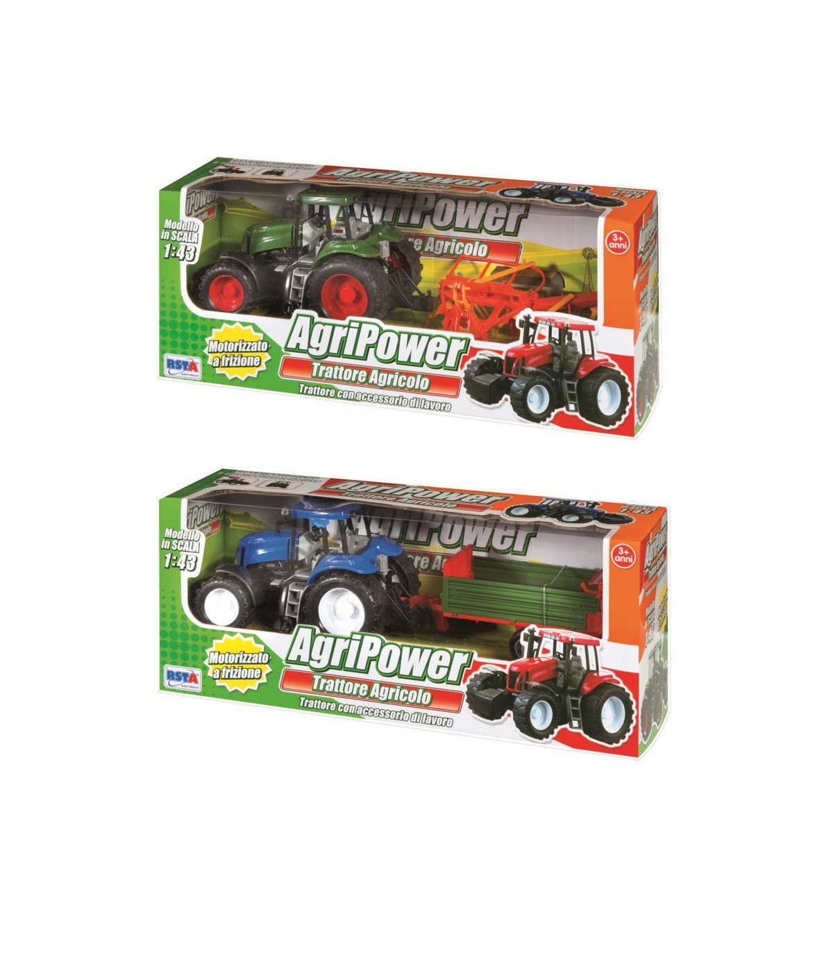 TRATTORE AGRICOLO CON CARRO SC.1 43 31 CM