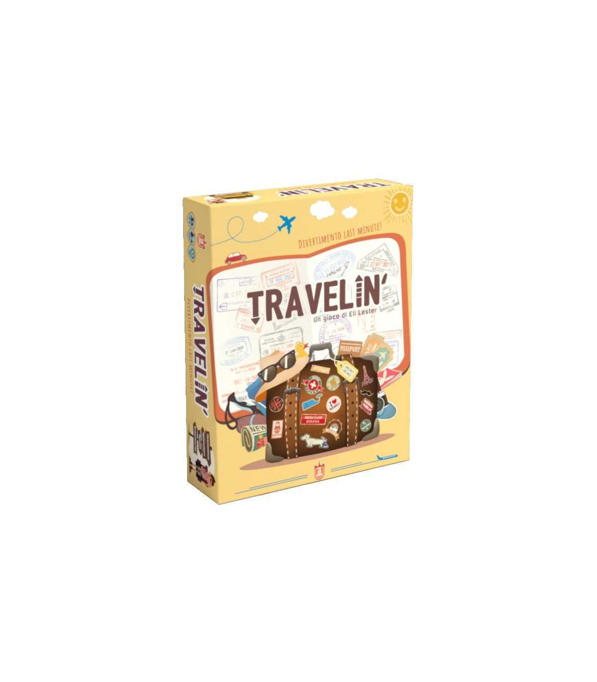 Travelin' - Gioco da Tavolo Avventuroso per Famiglie, Esplora l'Europa in 30 Minuti, 2-5 Giocatori, Eli Lester, 3Emme Games