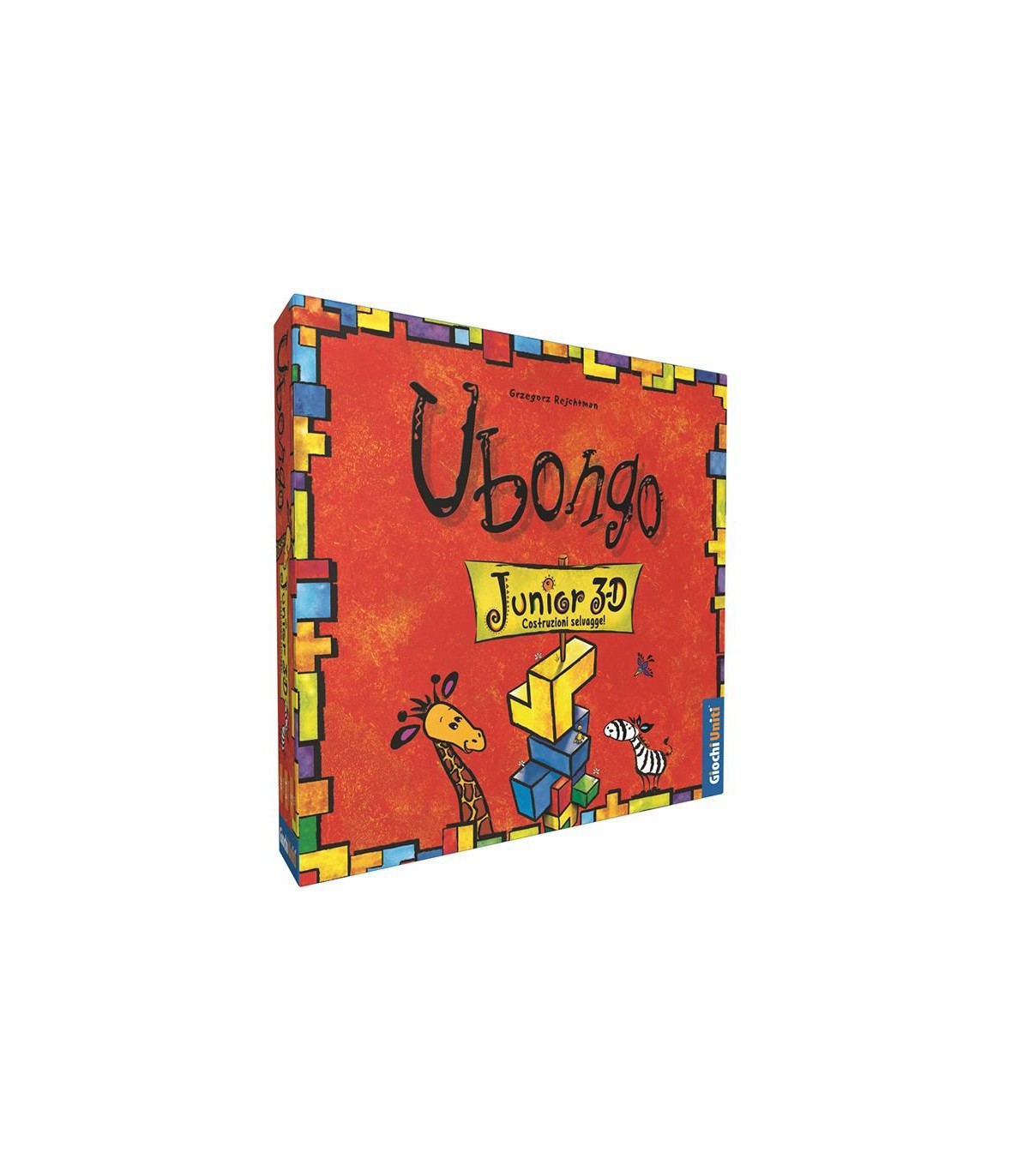 Ubongo Junior 3D - Gioco da Tavolo per Bambini dai 5 Anni, Sfide di Creatività e Logica nella Giungla, 1-4 Giocatori