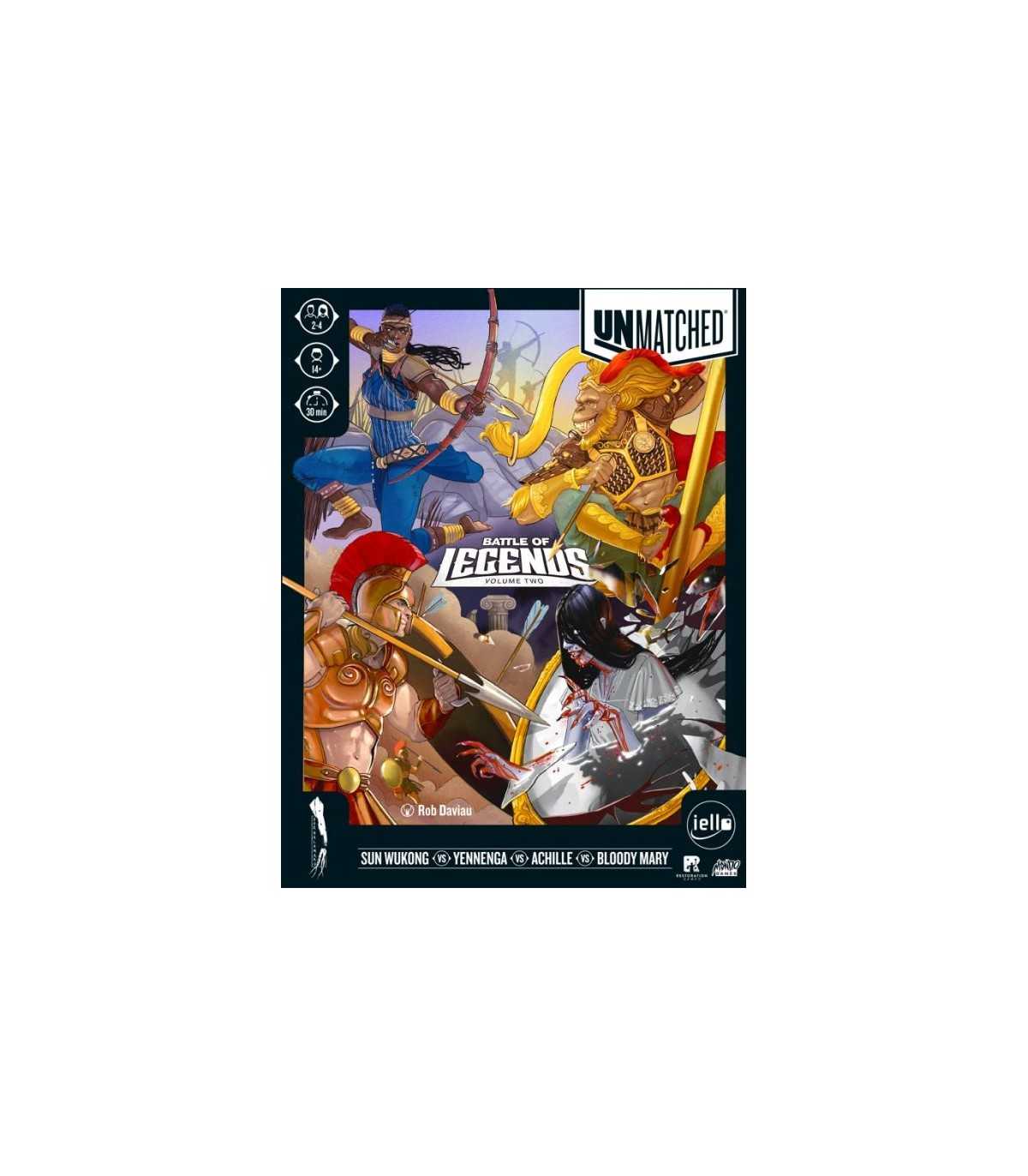 Unmatched - Battle of Legends Vol. 2: Gioco di Carte Strategico per 2-4 Giocatori, Combattimenti Epici e Eroi Leggendari!