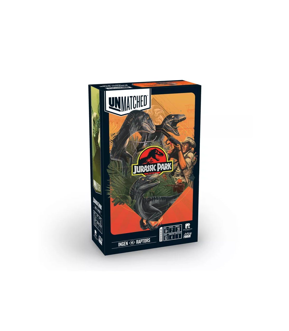 Unmatched Jurassic Park - InGen vs Raptors | Gioco di Combattimento Asimmetrico per 2 Giocatori | Mancalamaro