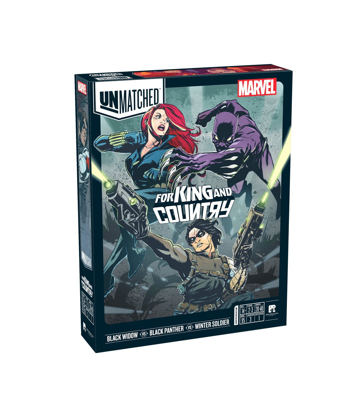 Unmatched: Marvel - For King & Country - Gioco di Carte Tattico per 2-4 Giocatori, Combattimenti con Supereroi Iconici!