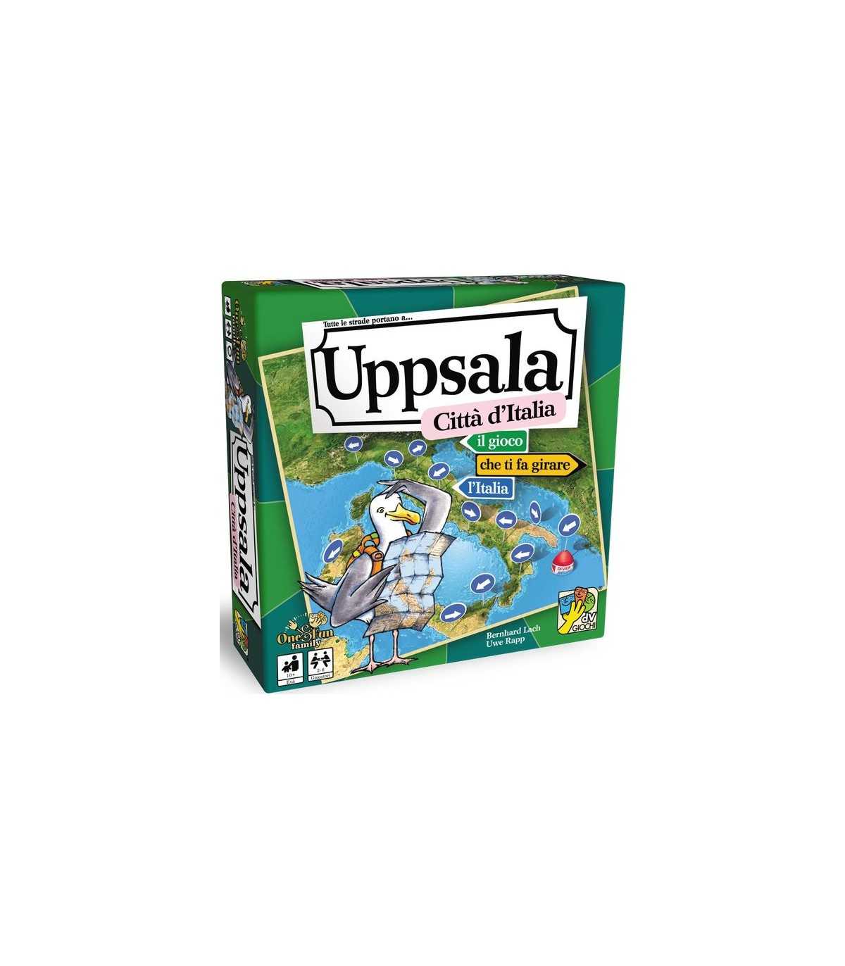 Uppsala - Città d'Italia: Gioco di Carte Educativo per 2-6 Giocatori, Bluff, Strategia e Divertimento in 20 Minuti!