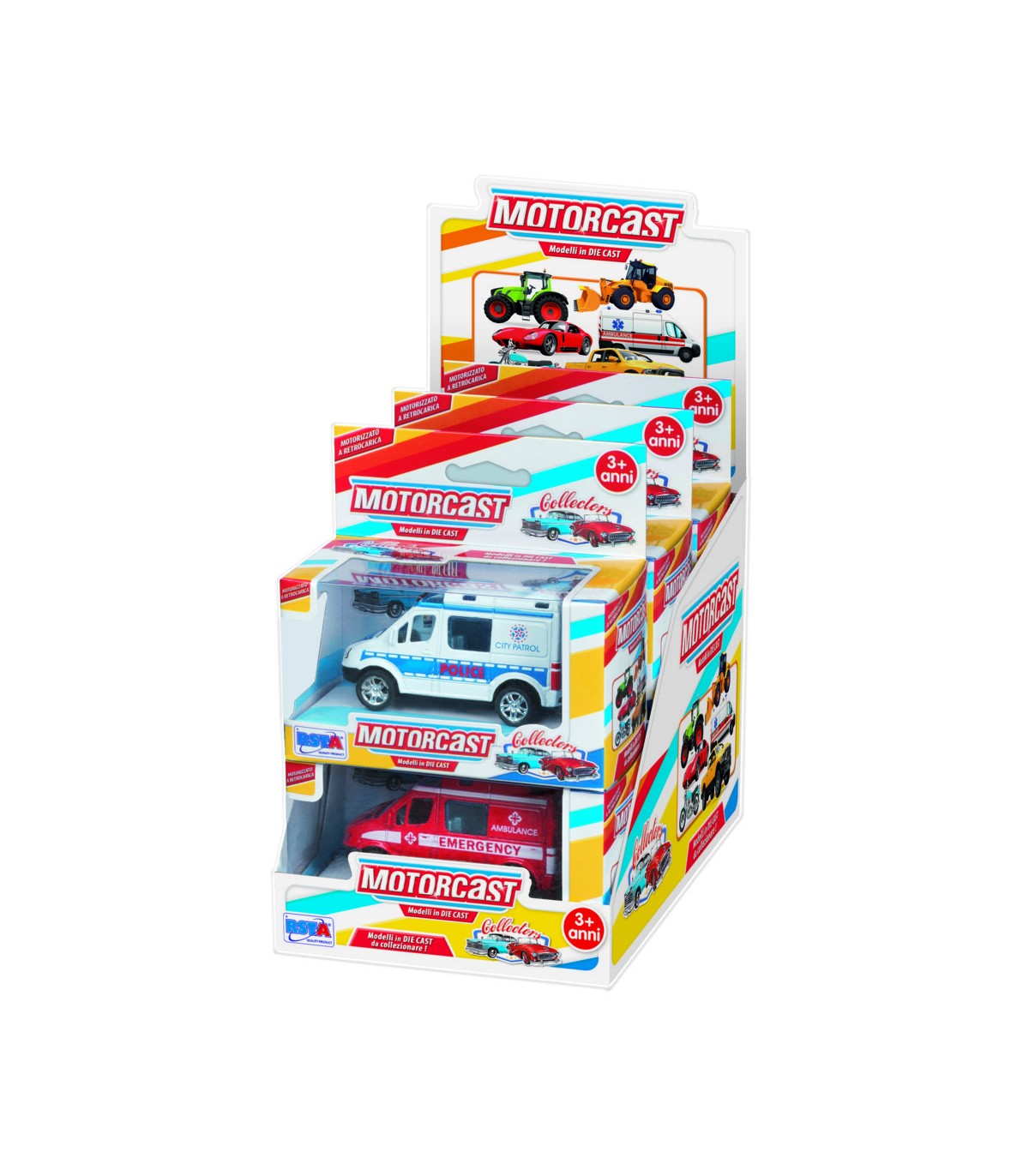 VEICOLI EMERGENZA MOTORCAST COLLECTORS RETROCARICA