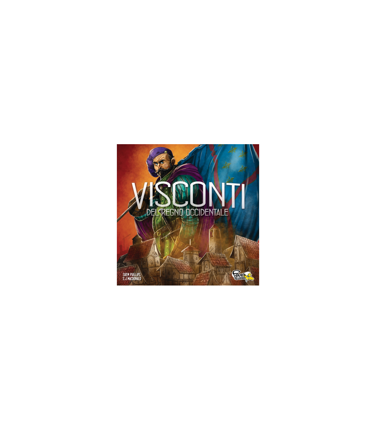 Visconti del Regno Occidentale - Gioco da Tavolo Strategico per 1-4 Giocatori, Edizione 2020, 90 Minuti di Avventura Medievale