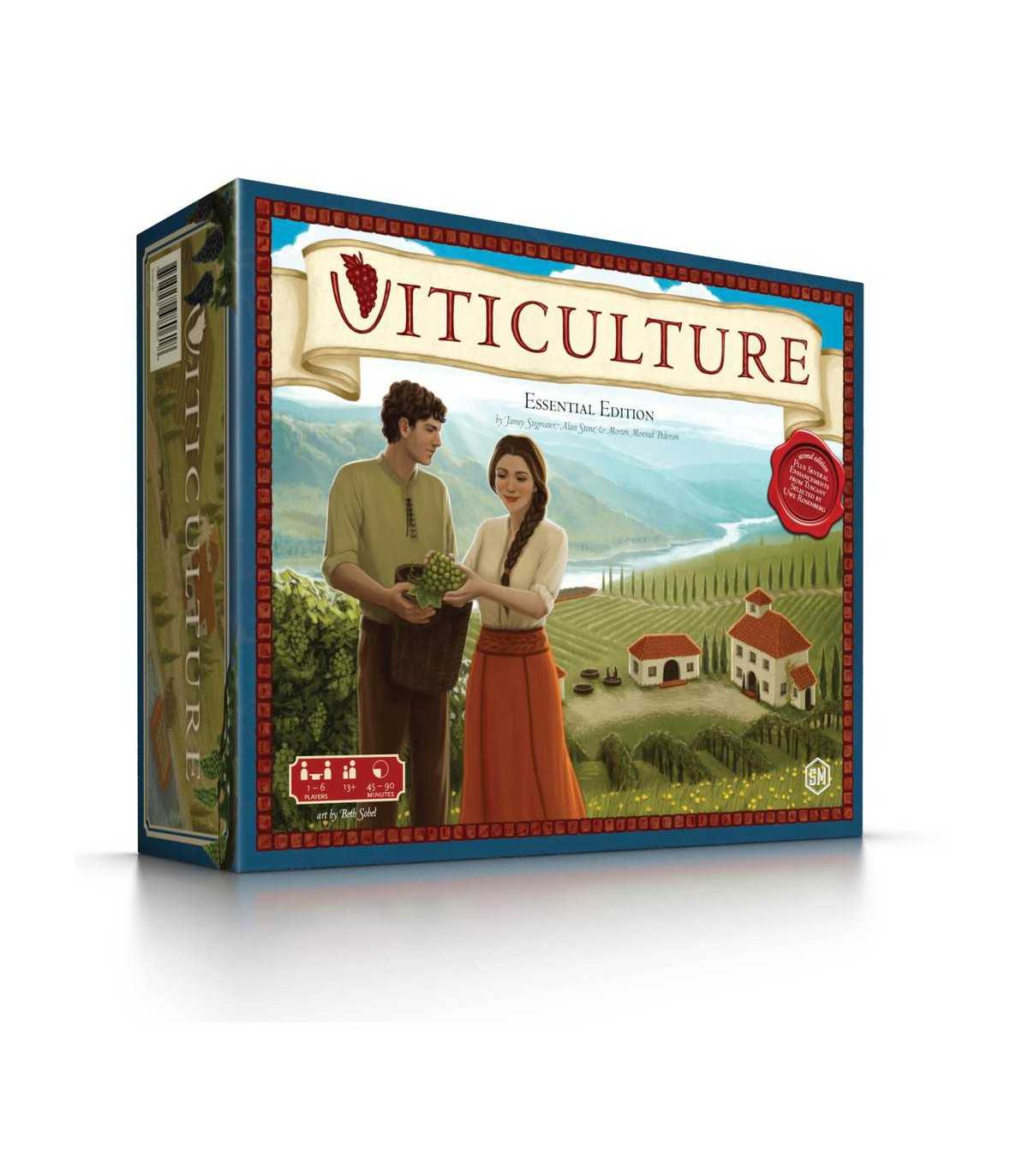 Viticulture Essential Edition - Gioco Strategico di Piazzamento Lavoratori, 1-6 Giocatori, Gestione Vigna, Ghenos Games