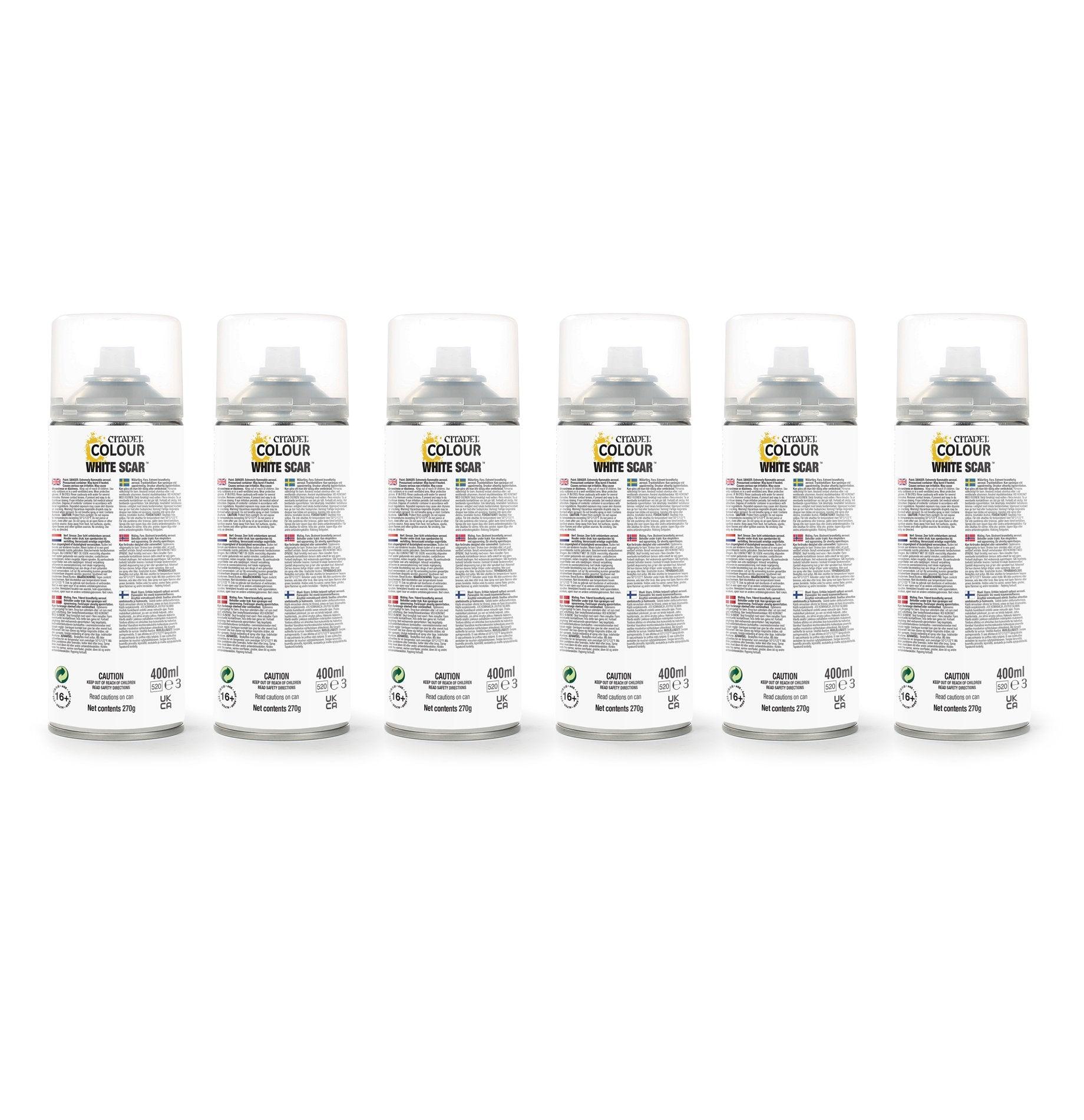 Vernice a spruzzo cicatrice bianca