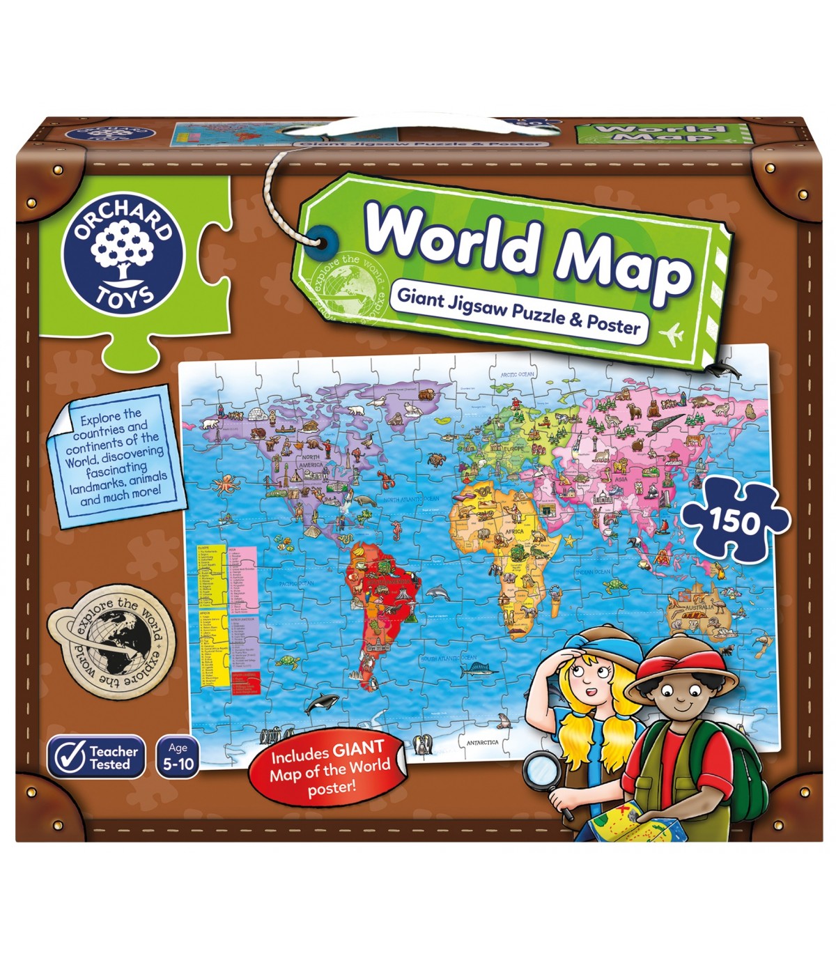 World Map Puzzle & Poster