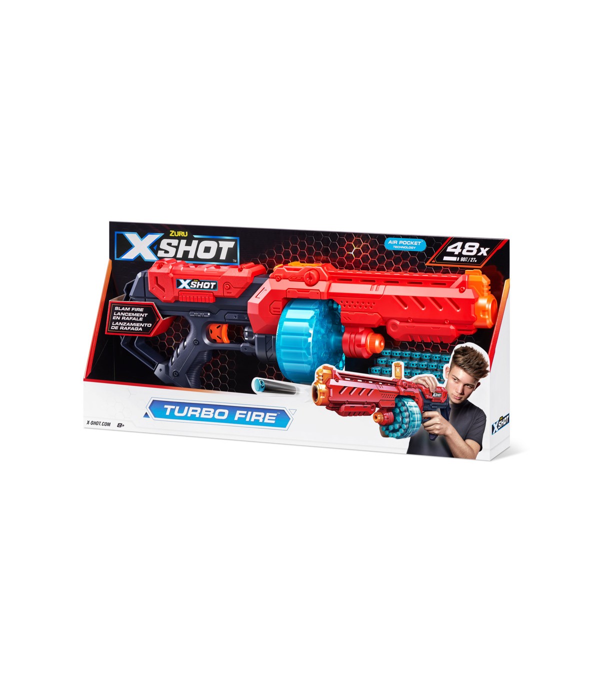 X Shot Excel Fucile Semiautomatico Turbo Fire con 48 Dardi