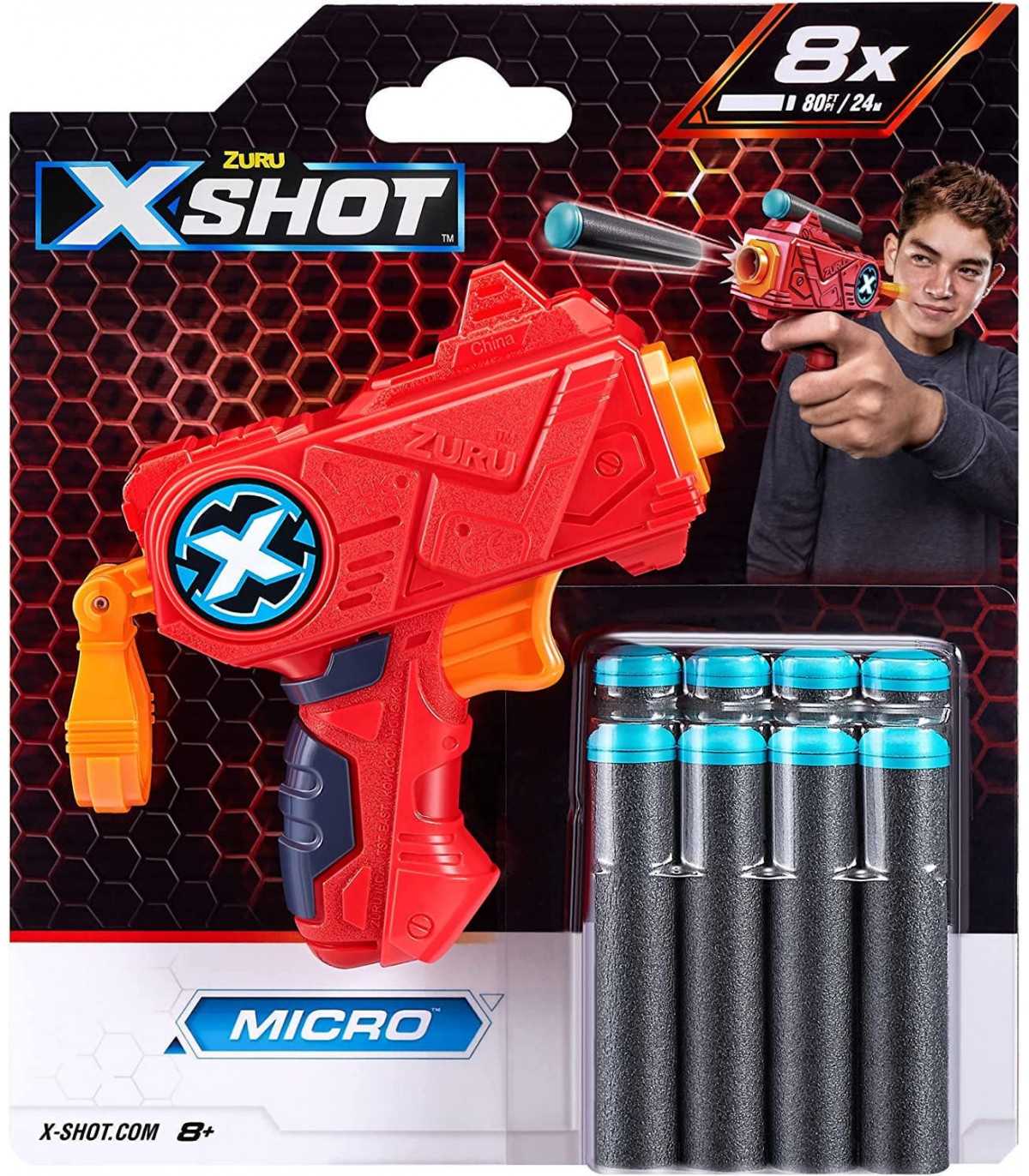 X-Shot - Micro con 8 Dardi
