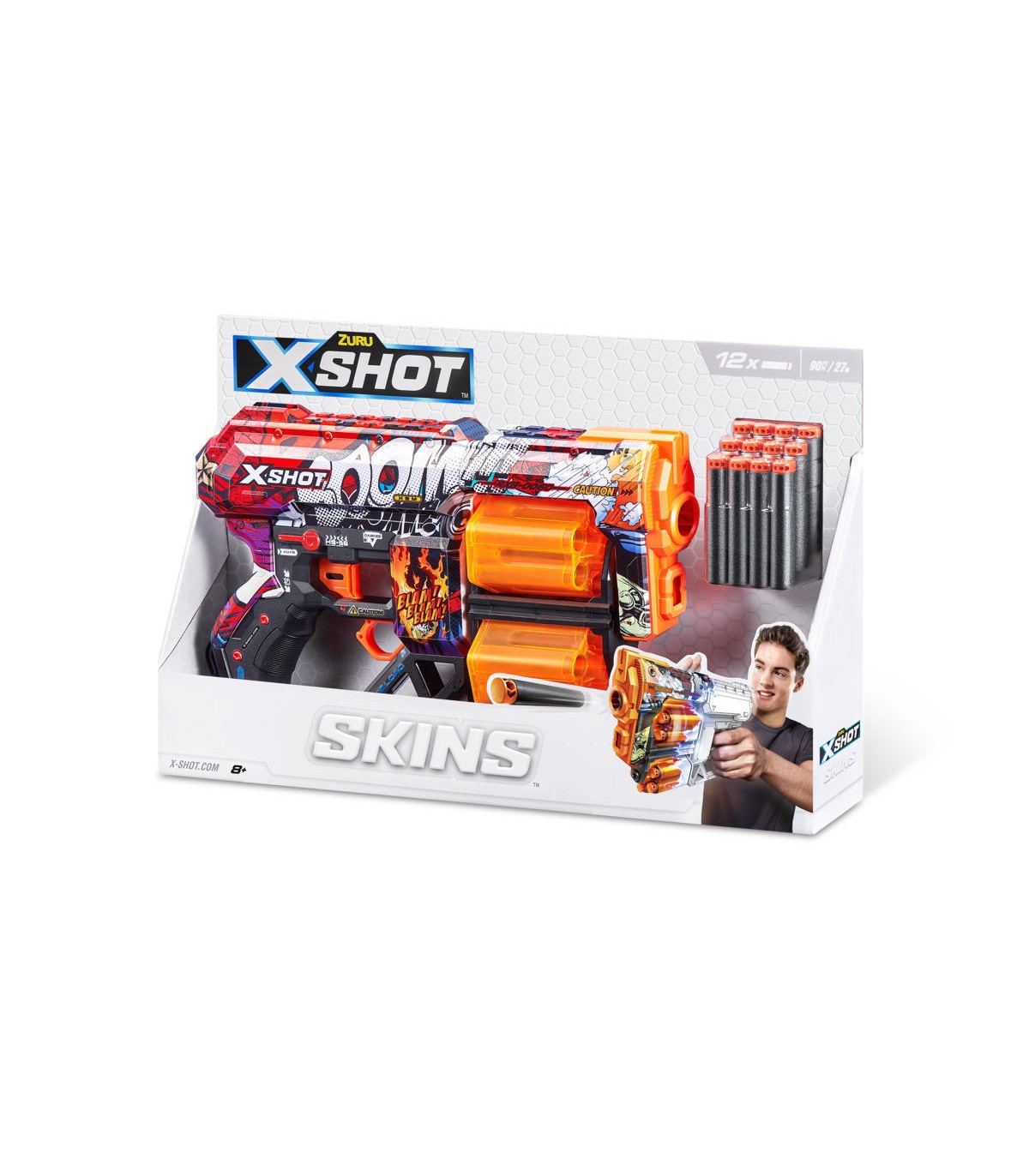 X-SHOT - Skins: Dread con 12 Dardi