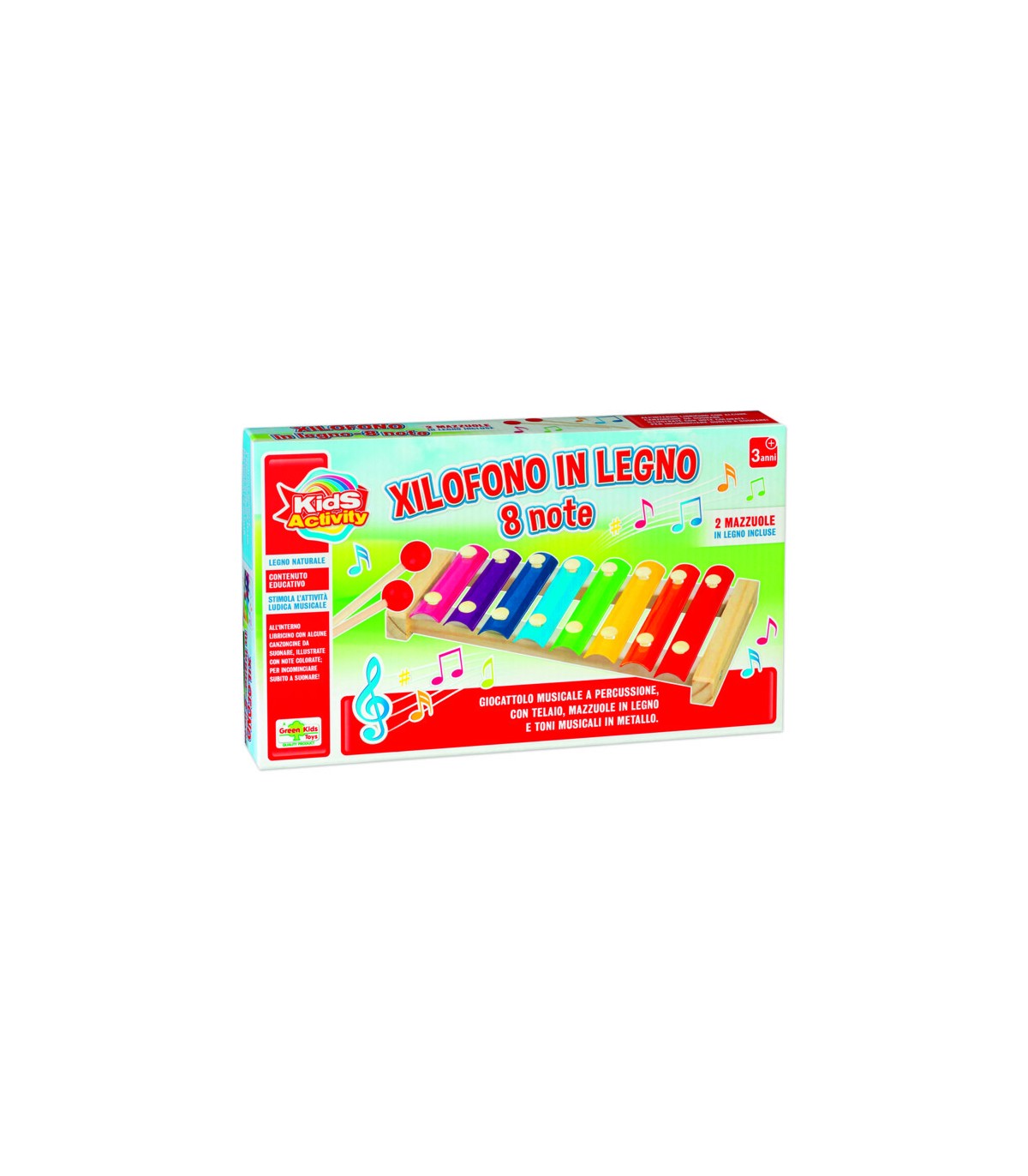 Xilofono in legno 8 note