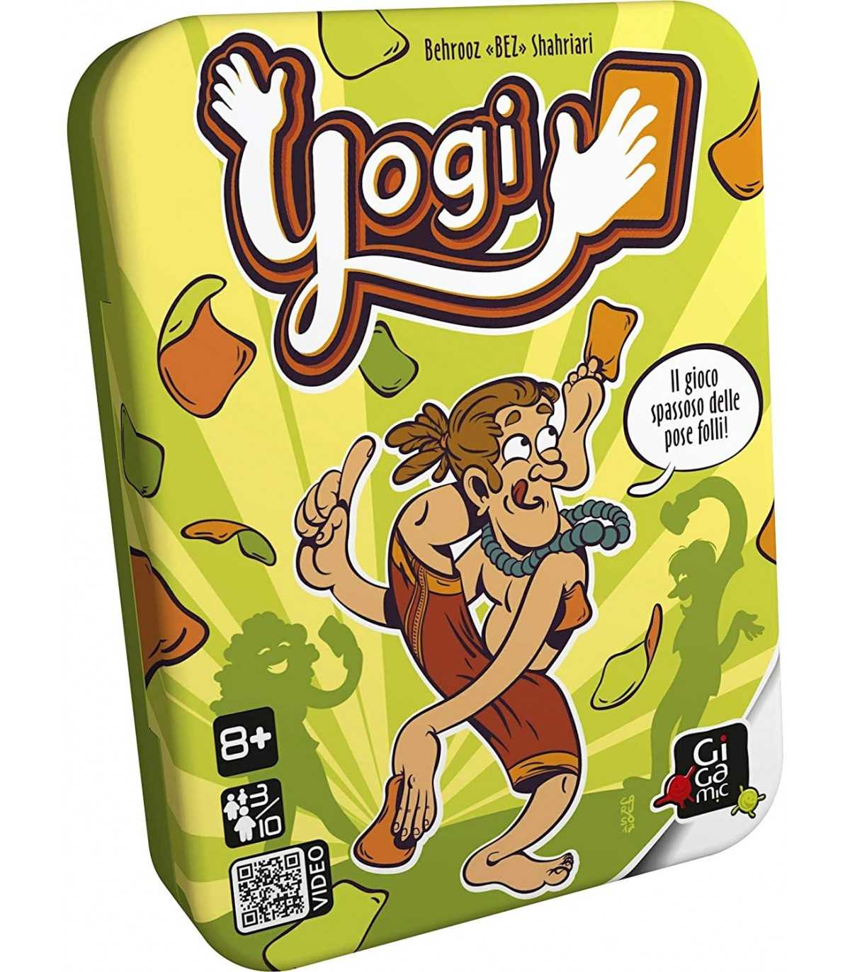 Yogi - Gioco di Società Divertente per 3-12 Giocatori, Sfide Fisiche e Risate in Famiglia, 15 Minuti di Divertimento!